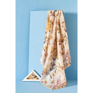 Kadın Çiçek Desenli Ephedra Soft Eşarp