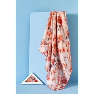 Kadın Çiçek Desenli Ephedra Soft Eşarp