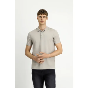 Polo Yaka Regular Fit Nakışlı Pamuklu Tişört