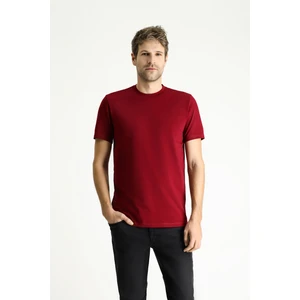 Bisiklet Yaka Slim Fit Dar Kesim Süprem Pamuk Tişört