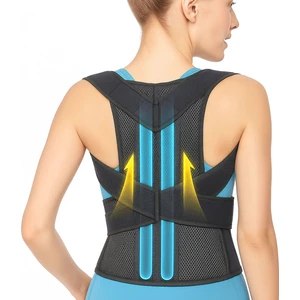 Dik Duruş Korsesi Çift Balenli Sırt Korsesi Medikal Bel Korsesi Dik Durma Korsesi Siyah