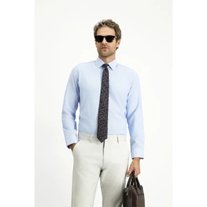 Uzun Kol Slim Fit Klasik Yaka Oxford Pamuklu Kolay Ütülenebilir Gömlek