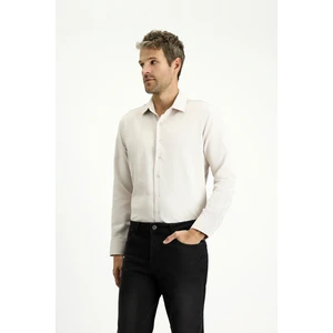 Uzun Kol Slim Fit Klasik Yaka Oxford Pamuklu Kolay Ütülenebilir Gömlek