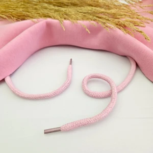 Pembe 10 Adet Sweatshirt-Eşofman İpi / Ayakkabı Bağcığı / Yuvarlak Tress Kordon İp 125 cm