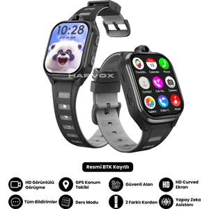 Hx Kids 4g Pro+ Android Sim Kartlı Gps Akıllı Çocuk Saati Konum Takibi Görüntülü Konuşma 4g Destekli