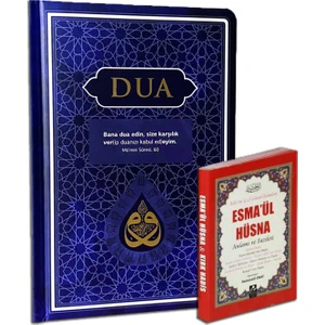 Dua (Evrâd-I Şerîfe) Orta Boy Arapça+Türkçe - Lacivert (Genişletilmiş Yeni Baskı ) ve Esmaül Hüsna