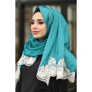 Neva Style - Dantelli Ipek Görünümlü Şal Ürün Kodu 1518