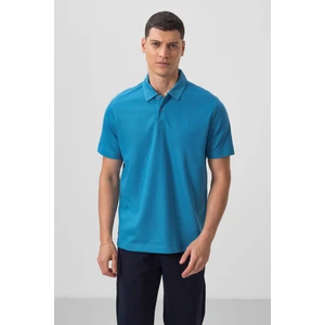 Tommy Life Tommy Life  Saks Erkek Klasik Kısa Kol Dar Kesim Polo Yaka T-Shirt-87768
