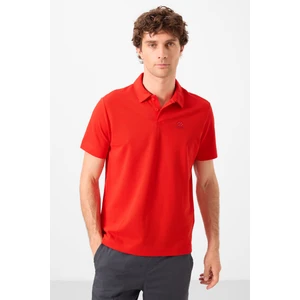 Tommy Life Kırmızı Erkek Klasik Kısa Kol Dar Kesim Polo Yaka T-Shirt-87748
