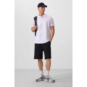 Tommy Life Tommy Life  Beyaz Erkek Klasik Kısa Kol Dar Kesim Polo Yaka T-Shirt-87768