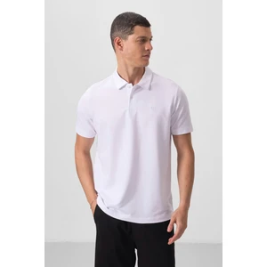 Tommy Life Beyaz Standart Kalıp Basic Polo Yaka Erkek T-Shirt - 87768