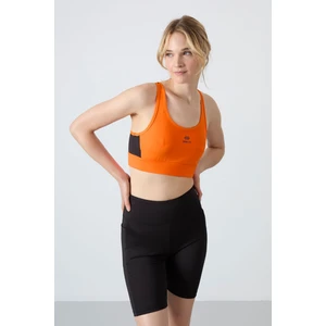 Tommy Life Tommy Life  Neon Oranj Kadın Çapraz Sırt Detaylı Slim Fit U Yaka Spor Büstiyer - 97121