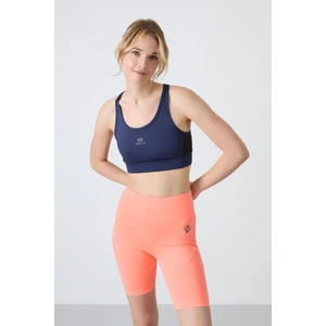 Tommy Life Tommy Life  İndigo Kadın Çapraz Sırt Detaylı Slim Fit U Yaka Spor Büstiyer - 97121