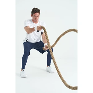 Tommy Life İndigo Logo Baskılı Yüksek Bel Slim Fit Aktif Spor Erkek Tayt - 84989