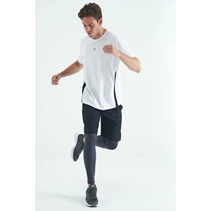 Antrasit Logo Baskılı Yüksek Bel Slim Fit Aktif Spor Erkek Tayt - 84989