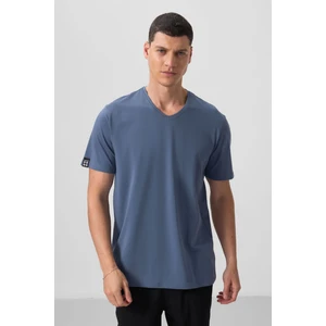 Tommy Life Petrol Basic Kısa Kol Standart Kalıp V Yaka Erkek T-Shirt - 87912
