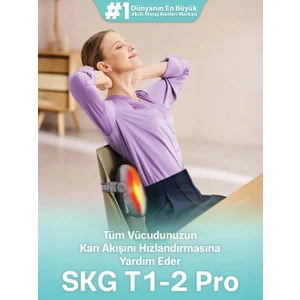 Skg T1-2 Pro Masaj Yastığı, Termoterapi-Isı Terapisi, Bel, Kalça, Sırt, Omuz Boyun Masaj Aleti