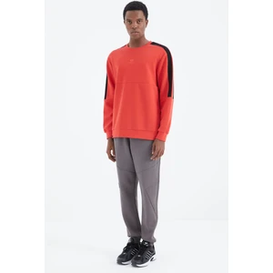 Tommy Life Koyu Gri Bağcıklı Şerit Detaylı Rahat Kalıp Erkek Eşofman Alt - 82100