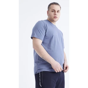 Tommy Life Petrol Basic Kısa Kol O Yaka Büyük Beden Erkek T-Shirt - 88072