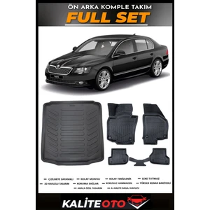 Skoda Superb Bagaj Havuzu+4.5d Havuzlu Paspas Seti 2012 Model