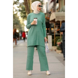 Neva Style - Mint Tesettür Triko Ikili Takım 33450MINT