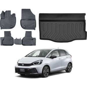 Honda Jazz Crosstar 2024 Model 3D Bagaj Havuzu+3d Araca Özel Paspas Takımı Birebir Uyumlu