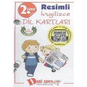 Dahi Adam 2. Sınıf Resimli İngilizce Dil Kartları