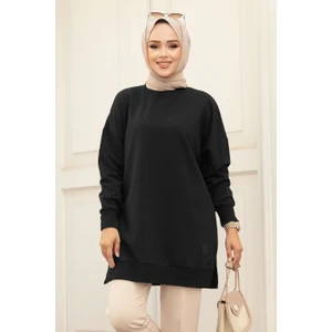 Neva Style Siyah Tesettür Tunik 30644S