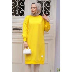 Sarı Tesettür Tunik 30645SR