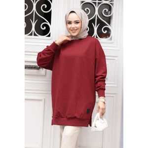 Bordo Tesettür Tunik 30644BR