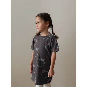 Tunik T-Shırt 4-12 Yaş Gri