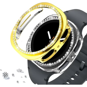 Samsung Galaxy Watch 8 40MM Tek Sıra Taşlı Kasa Koruyucu (Ekran Koruyucusuz) Teksıra