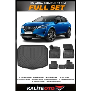 Nissan Qashqai Alt Bagaj Havuzu+4.5d Havuzlu Paspas Seti 2025 Model