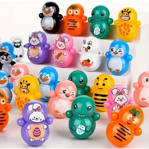 Ct Toys (4 Adet ) Mini Hacıyatmaz Oyuncak Dekoratif Süs ve Kedi Oyuncağı Minik Thumbler