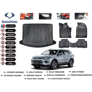Ssangyong Korando 2025 Model Bagaj Havuzu Araca Özel Paspas Takımı Flex