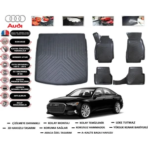 Audi A6 Stw 2025 Model Bagaj Havuzu Araca Özel Paspas Takımı Flex