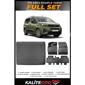 Opel Combo Bagaj Havuzu+4.5d Havuzlu Paspas Seti 2025 Model