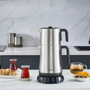 Royaltea Elegant 1775H Konuşan Çay Makinesi Inox Siyah