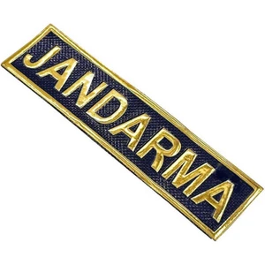 Çukurova Ütü ''jandarma'' Gögüs Yazısı Asayiş 3d, 2025 Yeni Tip, Cırtlı, Standart Ölçü,