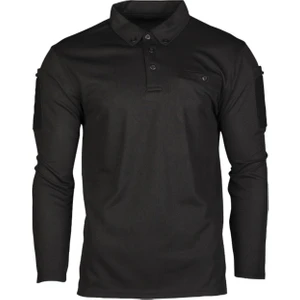 Mıl-Tec Uzun Kollu Polo Quıck Dry T-Shırt -Siyah