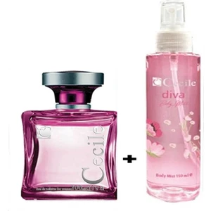 Diva  100 ml Kadın Parfüm +  Cecile Diva  Body Mist Sprey 150 ml