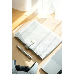 Victoria's Journals Executive Vegan Deri Defter. 19X25 Cm. 100 Gr. 176 Sayfa. Kenar Yaldızlı Gümüş