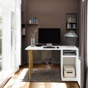 Çocuk Çalışma Masası Ahşap Ayaklı 120X45X73