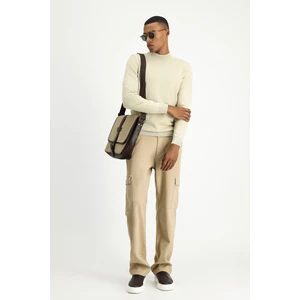 Yarım Balıkçı Yaka Regular Fit Pamuklu Triko Kazak