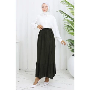 Beli Lastikli Etek 2127-03 Haki