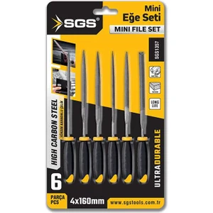 6 Parça Mini Eğe Seti 4*160 mm