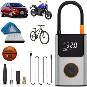 4000 Mah 150 Psı Akülü Şarjlı Araç Lastiği Motosiklet Lastiği Hava Pompası