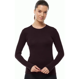 Kadın Kahverengi Yuvarlak Yaka Uzun Kollu Modal Body 182