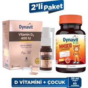 Kids Immukid Gummies & Vitamin D3 400 Iu