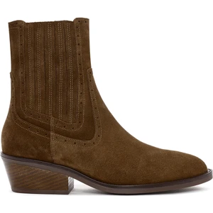 Kadın Taba Süet Deri Kovboy Bot 25WFD200510